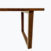 'Opulence' Walnut Table with Brass Elements - Wild Wood Factory