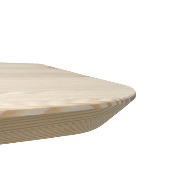 Pine wood table top with rounded edges - Wild Wood Factory