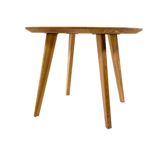 'Fair and Square' Round Ash Wood table - Wild Wood Factory