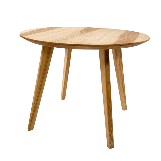 Fair and Square Round Ash Wood table Wild Wood Factory
