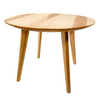 'Fair and Square' Round Ash Wood table - Wild Wood Factory