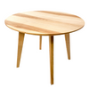 'Fair and Square' Round Ash Wood table - Wild Wood Factory