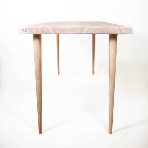 'Lunar' Ash solid wood Dining Table - Wild Wood Factory