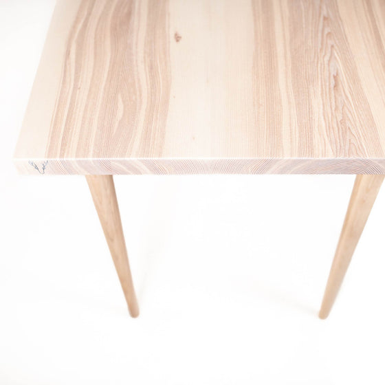 'Lunar' Ash solid wood Dining Table - Wild Wood Factory