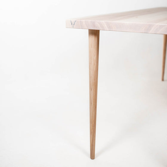 'Lunar' Ash solid wood Dining Table - Wild Wood Factory