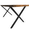 Elegant X-type Steel table Legs - Wild Wood Factory