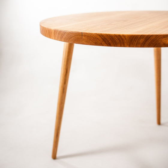 'I told you so' Exclusive Round Oak Wood Dining Table - Wild Wood Factory