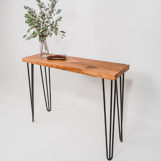 'Entryway' Oak Wood Console Table - Wild Wood Factory