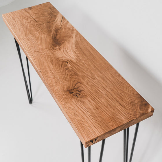 'Entryway' Oak Wood Console Table - Wild Wood Factory