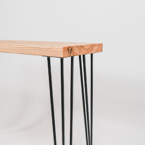 'Foyer' Ash Wood Console Table - Wild Wood Factory