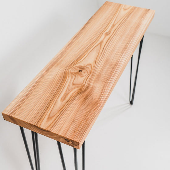 'Foyer' Ash Wood Console Table - Wild Wood Factory