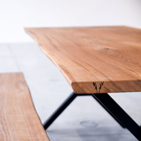 'Take your time' Dining Table - Wild Wood Factory