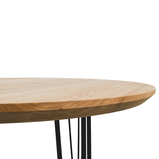 Round Ash wood table top - Wild Wood Factory